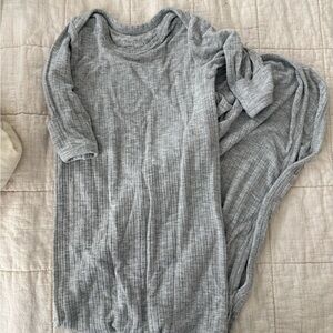 Brave Little Ones Gray Baby Gown